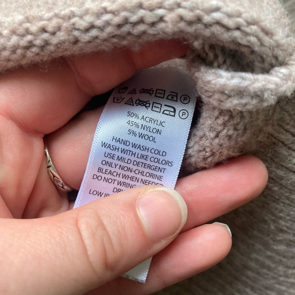 Rachel Zoe Brown Turtleneck Sweater Size Medium - Picture 4 of 4